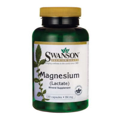 Swanson Magnesium (Lactate) 84 mg 120 Caps