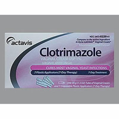 Actavis Clotrimazole Vaginal Antifungal Cream - 7 day treatment