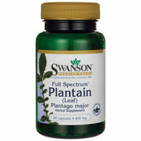 Swanson Full Spectrum Plantain (Leaf) Plantago M 400 mg 60 Caps
