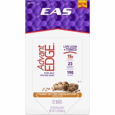 EAS AdvantEDGE Peanut Butter Chocolate Chip Protein Bars, 1.76 oz, 12 count, (Pack of 3)