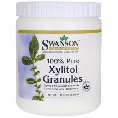 Swanson 100% Pure Non-Gmo Xylitol Granules 1 lb (454 grams) Granules