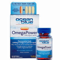 Ocean Blue Professional OmegaPower - 30 Count (2-Pack) Omega 3 Fatty Acids 1050mg EFA