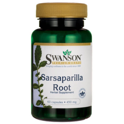Swanson Sarsaparilla Root 450 mg 60 Caps