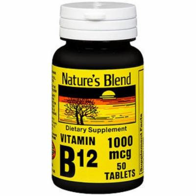 Nature's Blend Vitamin B12 1000 mcg Tablets - 50 ct