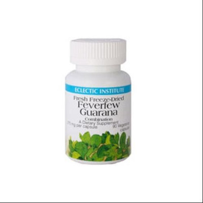 Feverfew - Guarana Freeze-Dried 125mg Eclectic Institute 50 VCaps