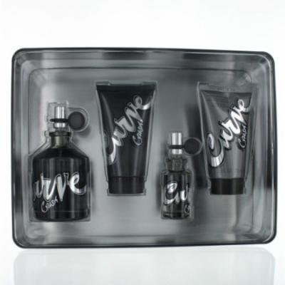 CURVE CRUSH MEN 4 PEICE GIFT SET - 4.2 OZ EAU DE COLOGNE SPRAY by CURVE