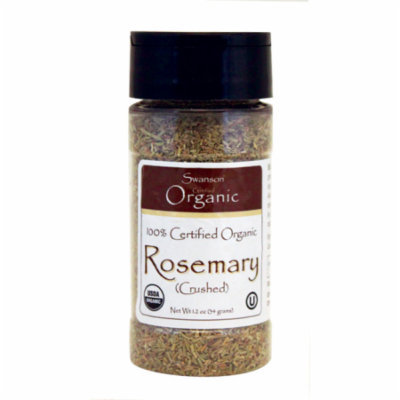 Swanson 100% Certified Organic Rosemary (Crushed 1.2 oz (34 grams) Flakes