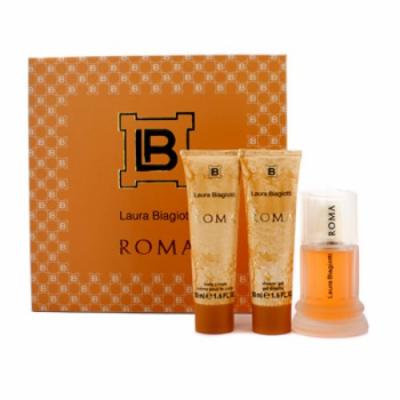 Laura Biagiotti Roma Coffret: Eau De Toilette Spray 50ml/1.6oz + Body Cream 50ml/1.6oz + Shower Gel 50ml/1.6oz For Women