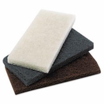 Heavy-Duty Brown Pads, 4 x 10, 20/Carton