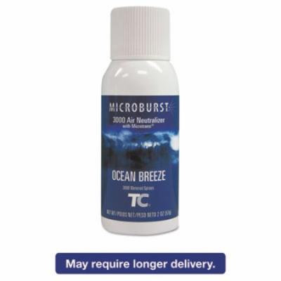 Rubbermaid Commercial Microburst 3000 Refill, Ocean Breeze, 2oz, Aerosol, 12/Carton