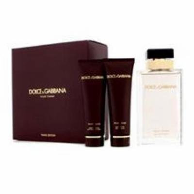 Dolce & Gabbana Pour Femme Coffret (new Version): Eau De Parfum Spray 100ml/3.3oz + Body Lotion 50ml/1.6oz + Shower Gel