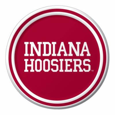 Club Pack of 96 NCAA Indiana University Decoration Lunch Party Plates 7
