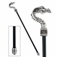 DESIGN TOSCANO QS922493 DRAKKAR CURVED NECK DRAGON WALKING STICK