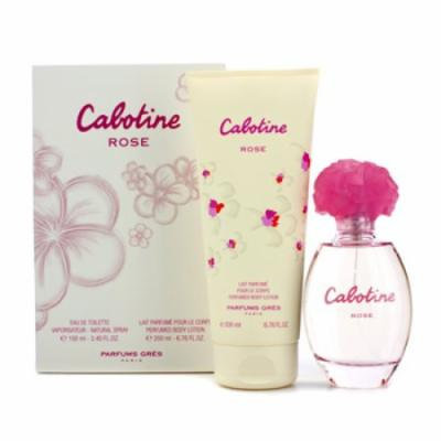 Gres Cabotine Rose Coffret: Eau De Toilette Spray 100ml/3.4oz + Perfumed Body Lotion 200ml/6.76oz For Women