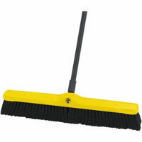 Rubbermaid Commercial Tampico-Bristle Floor Sweeper, Medium, Black, 12 count