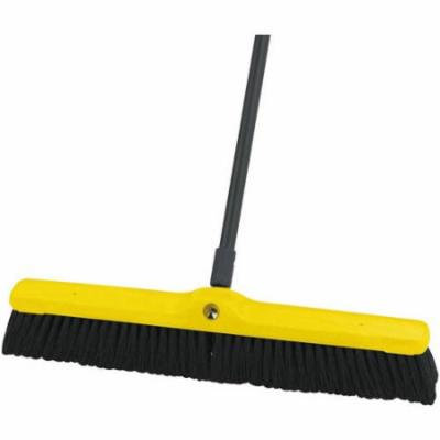 Rubbermaid Commercial Tampico-Bristle Floor Sweeper, Medium, Black, 12 count