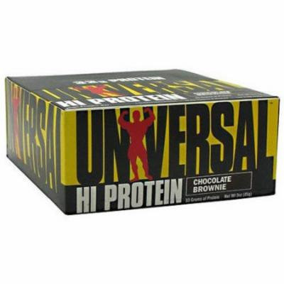Universal Nutrition Chocolate Brownie Hi Protein Bars, 3 oz, 16 count