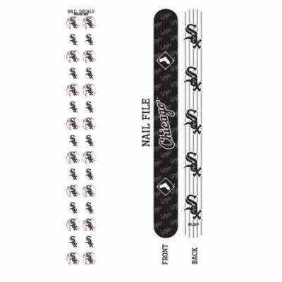 Bundle 2 Items: Chicago White Sox Nail File and Nail Sticker Decals