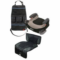 Graco Affix Backless Booster Car Seat with Car Seat Mat & Backseat Organizer, Pierce