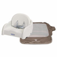 Graco Blossom Booster Seat with Seat Neat Chair Cover, White/Brown
