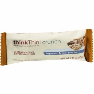 thinkThin Crunch White Chocolate Dipped Mixed Nuts Nut Bars