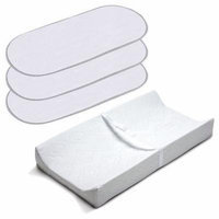 Summer Infant 2 Sided Contoured Changing Pad with Waterproof Changing Pad Liners