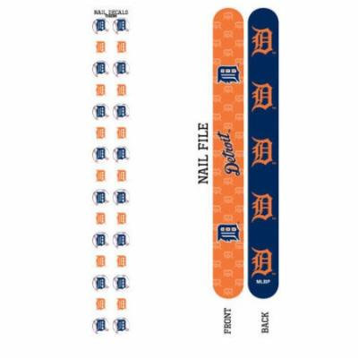 Bundle 2 Items: Detroit Tigers Nail File and Nail Sticker Decals