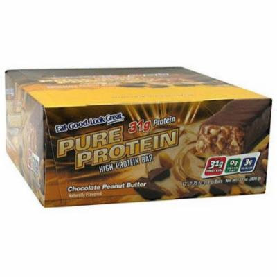Pure Protein Chocolate Peanut Butter High Protein Bars, 2.75 oz, 12 count