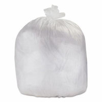 High-Density Can Liners, 43 x 48, 56-Gallon, 14 Micron, Clear, 200/Case