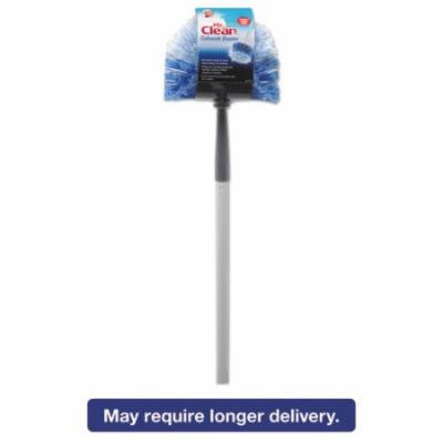 Mr. Clean Telescopic Cobweb Duster, Blue/White, 11