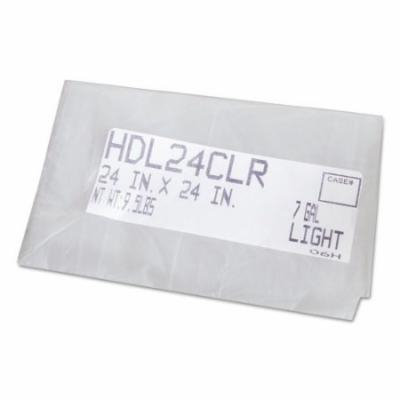 High-Density Can Liners, 40 x 48, 45-gal, 22 mic, Clear, 25/Roll, 6/CT