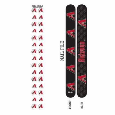 Bundle 2 Items: Arizona Diamondbacks Nail File and Nail Sticker Decals