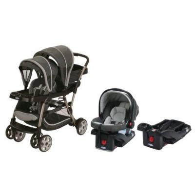 Graco Ready2Grow Click Connect LX Travel System + Extra Car Seat Base, Glacier