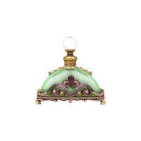 Welforth Perfume Bottle (Green with Purple and Clear Rhinestones)