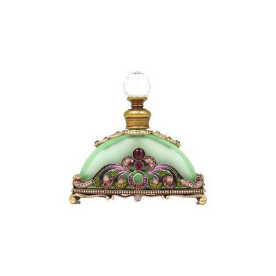 Welforth Perfume Bottle (Green with Purple and Clear Rhinestones)