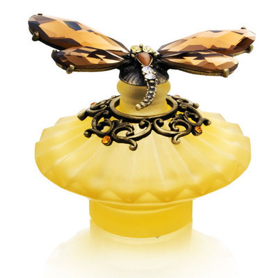 Welforth Amber Dragonfly Decorative Perfume Bottle Model No. PB-1028