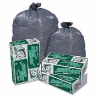 Shark Skin Linear Low Density Can Liners, 60 gallon, 1.1 mil, 38 x 58,