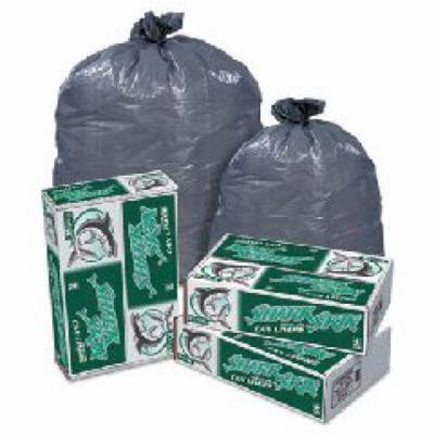 Shark Skin Linear Low Density Can Liners, 60 gallon, 1.1 mil, 38 x 58,