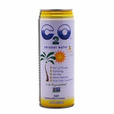 C2O Pure Coconut Water, Pineapple juice & Coconut Pulp, 17.5 oz - 12 per Case