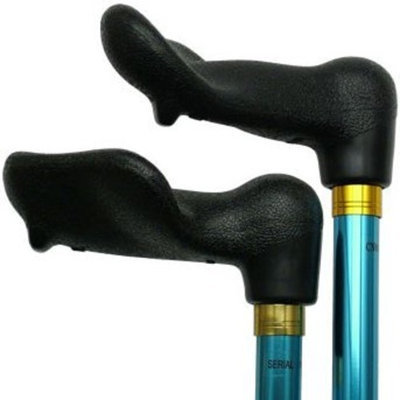 Harvy Unisex Adjustable Palm Grip Cane Blue Aluminum -Affordable Gift! Item #HAR-9050802