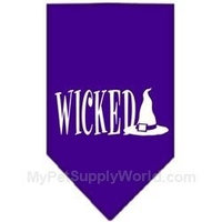 Ahi Wicked Screen Print Bandana Purple Large