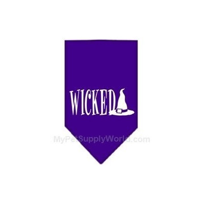 Ahi Wicked Screen Print Bandana Purple Large