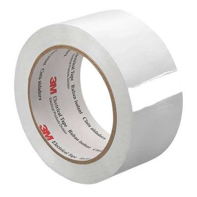 3M Preferred Converter Electrical Tape (2 in x 72yd, 1 mil, White). Model: 3M 1350 2
