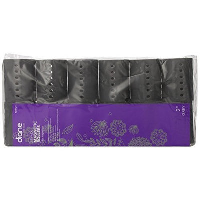 Diane Magnetic Roller, Grey 2 Inch, 12 Count