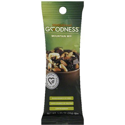 Wholesome Goodness Mountain Mix Trail Mix, 1.25 oz, (Pack of 12)
