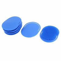 Home Plastic Oval Shaped Hair Comb Scalp Massage Brush Dark Blue 8Pcs