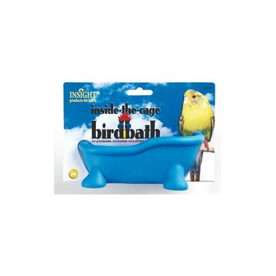 Topdawg Pet Supply Insight Inside the Cage Bird Bath for Pet Birds