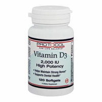 Protocol For Life Balance - Vitamin D3 2000 IU - 120 Softgels