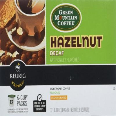 Green Mountain Hazelnut Decaf Cofee, 3.9 OZ (Pack of 6)