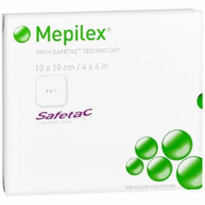 Mepilex Silicone Foam Dressing 4 Inches x 4 Inches - 5 ea.